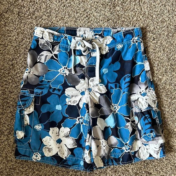 Babyhug Cotton Woven Half Sleeves Sea Life Printed Shirt & Denim Shorts -  White & Blue